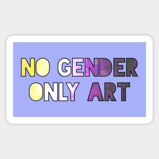 No Gender Only Art Sticker